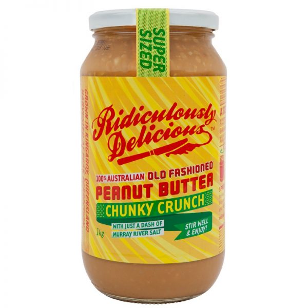 Ridiculously Delicious Peanut Butter – Crunchy 1kg